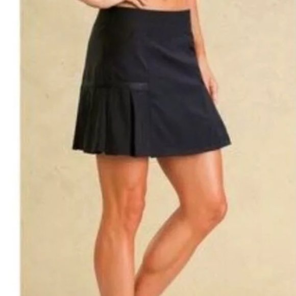 Athleta Pants - Athleta Any Sport Pleated Skort Skirt Black Medium